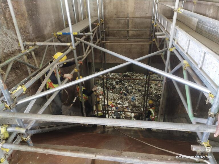 In Rack sprinkler system Hydro test